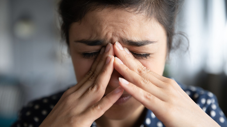 woman experiencing stress