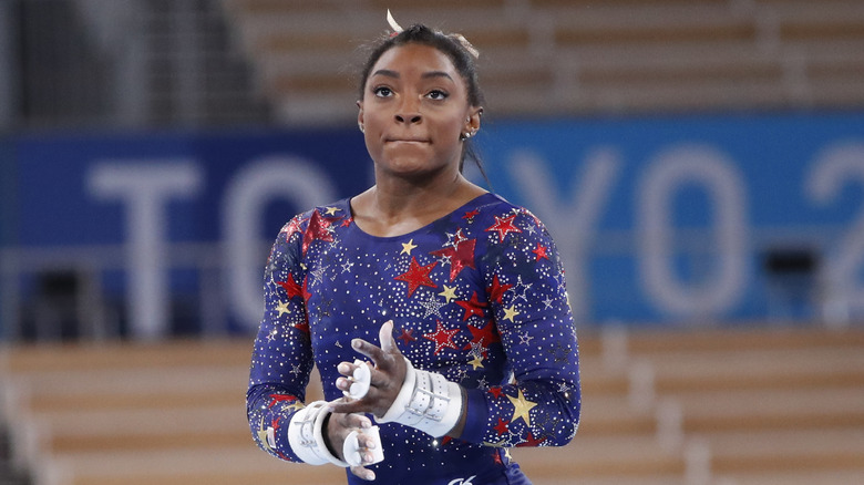 Closeup of Simone Biles